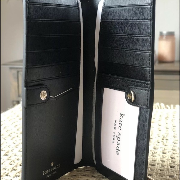 Shop for Christmas presents!  Kate spade bifold wallet staci sailing floral red - Picture 6 of 7